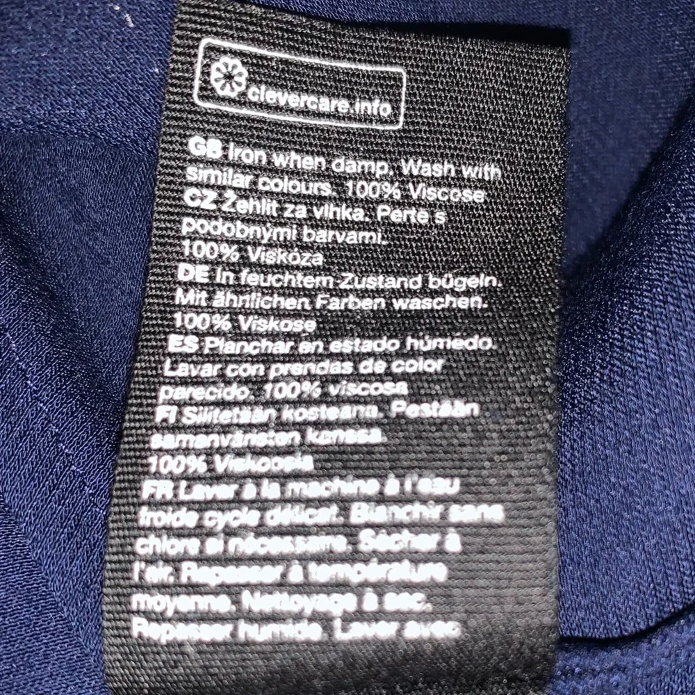 & Other Stories Navy Paris Atelier Label Wrap Dress Size 6 - Picture 10 of 10